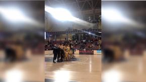 El emotivo homenaje que recibió la selección ucraniana de básquetbol antes de su partido en España El emotivo homenaje que recibió la selección ucraniana de básquetbol antes de su partido en España