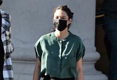 Cambio de mando: El traje de Irina Karamanos diseñado por una chilena enfocado en lo sustentable Cambio de mando: El traje de Irina Karamanos diseñado por una chilena enfocado en lo sustentable