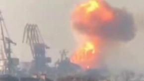 Ucrania asegura haber destruido un barco de guerra ruso en el ocupado puerto de Berdyansk Ucrania asegura haber destruido un barco de guerra ruso en el ocupado puerto de Berdyansk