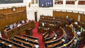 Pleno de la Convención realizó un minuto de silencio por conmemoración de muerte de Jaime Guzmán Pleno de la Convención realizó un minuto de silencio por conmemoración de muerte de Jaime Guzmán