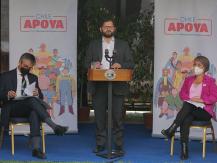 Plan "Chile Apoya": presidente Gabriel Boric anuncia un reajuste de la BAES de un 15 por ciento Plan "Chile Apoya": presidente Gabriel Boric anuncia un reajuste de la BAES de un 15 por ciento