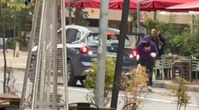 [VIDEO] Revelan registros en que asaltantes protagonizaron robo con disparos en tienda de Las Condes