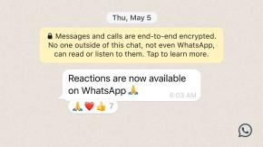 Las reacciones a mensajes ya están disponibles en WhatsApp Las reacciones a mensajes ya están disponibles en WhatsApp