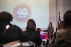 La arremetida de las ministras del PC por reducción de la jornada laboral a 40 horas La arremetida de las ministras del PC por reducción de la jornada laboral a 40 horas
