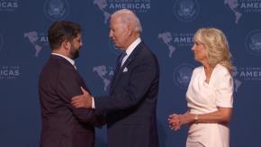 Biden recibe a Presidente Boric en el inicio de la Cumbre de las Américas en Estados Unidos Biden recibe a Presidente Boric en el inicio de la Cumbre de las Américas en Estados Unidos