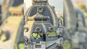 Denuncian vandalización de techo del Museo de Bellas Artes: Institución condenó el hecho Denuncian vandalización de techo del Museo de Bellas Artes: Institución condenó el hecho