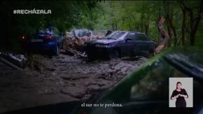 Franja del Rechazo usó imagen de auto accidentado en Crimea en 2021 Franja del Rechazo usó imagen de auto accidentado en Crimea en 2021