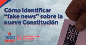 Lanzan guía práctica para identificar "fake news" de cara al plebiscito constitucional Lanzan guía práctica para identificar "fake news" de cara al plebiscito constitucional