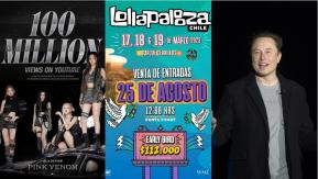 Blackpink, Elon Musk y Lollapalooza en Chile: Los "T13 trending" de la semana