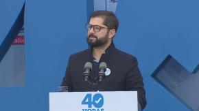 Presidente Boric por 40 horas: "Confío que los parlamentarios lo van a tramitar con celeridad" Presidente Boric por 40 horas: "Confío que los parlamentarios lo van a tramitar con celeridad"