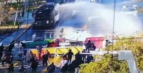 Se registran disturbios en Providencia tras manifestación de estudiantes Se registran disturbios en Providencia tras manifestación de estudiantes