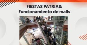 ¿Qué horario tendrán los malls para Fiestas Patrias? ¿Qué horario tendrán los malls para Fiestas Patrias?