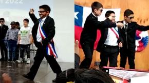 [VIDEO] Pequeño imitador del Presidente Boric en acto de Fiestas Patrias se vuelve viral