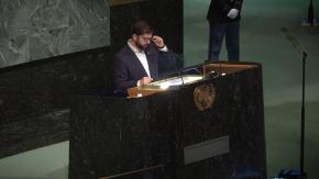 [VIDEO] El doble gesto de Boric a Palestina e Israel