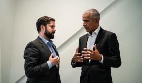 Presidente Boric valora encuentro con Obama: “Compartimos importancia de fortalecer la democracia" Presidente Boric valora encuentro con Obama: “Compartimos importancia de fortalecer la democracia"