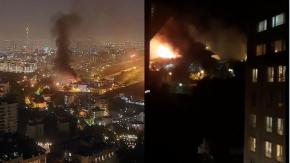 [VIDEOS] Irán: Reportan masivo incendio y tiroteo en una cárcel de Teherán