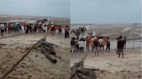 [VIDEO] Mar retrocede 500 metros en Indonesia: Autoridades dicen que no hay riesgo de tsunami