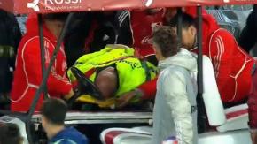 Minutos de terror en la despedida de Gallardo de River: guardia se desvaneció tras recibir pelotazo Minutos de terror en la despedida de Gallardo de River: guardia se desvaneció tras recibir pelotazo