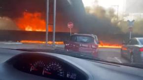 México: Choque entre tren y un camión petrolero genera enorme explosión en Aguascalientes México: Choque entre tren y un camión petrolero genera enorme explosión en Aguascalientes