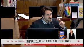 El tenso momento que se vivió en la Cámara en discusión por proyecto de resolución por el INDH El tenso momento que se vivió en la Cámara en discusión por proyecto de resolución por el INDH