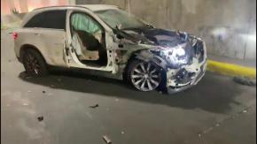 [VIDEO] Persecución policial terminó con violento choque y un hombre eyectado de un auto