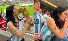 Lali repudió video viral donde sufre acoso en Catar: hincha implicado le pidió disculpas en redes Lali repudió video viral donde sufre acoso en Catar: hincha implicado le pidió disculpas en redes