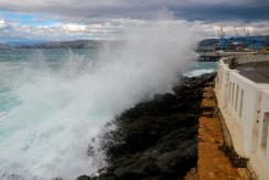 Las impactantes imágenes de las marejadas anormales que afectan la costa del país Las impactantes imágenes de las marejadas anormales que afectan la costa del país