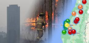 Incendios forestales: ¿Cómo está la calidad del aire en mi comuna? Incendios forestales: ¿Cómo está la calidad del aire en mi comuna?