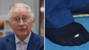 ¿Serán los "regalones"?: Captan al Rey Carlos III vistiendo un calcetín roto ¿Serán los "regalones"?: Captan al Rey Carlos III vistiendo un calcetín roto