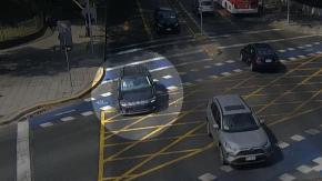 [VIDEO] PDI disparó para detener auto en fuga en Vitacura: 7 menores escapaban en vehículo robado