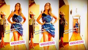 La otra “Noche Cero”: Belén Mora se luce con vestido hecho por una bolsa de basura La otra “Noche Cero”: Belén Mora se luce con vestido hecho por una bolsa de basura