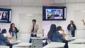 [VIDEO] Joven se vuelve viral tras delatar a su compañera que no trabajó en la disertación