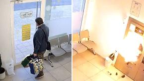 [VIDEO] Hombre se salvó de milagro tras escapar segundos antes de una explosión en lavandería