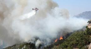 Más de 100 hogares evacuados por gran incendio forestal en Seúl Más de 100 hogares evacuados por gran incendio forestal en Seúl