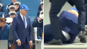 "Está bien": Joe Biden sufrió caída durante acto de la Fuerza Aérea estadounidense "Está bien": Joe Biden sufrió caída durante acto de la Fuerza Aérea estadounidense