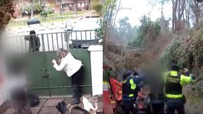Cámaras lo registraron: Familia sufre violento intento de portonazo en Providencia 