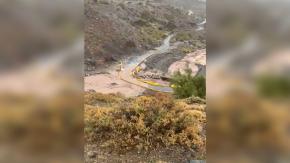 Autoridad alerta por desbordamiento del río en sector Baños Morales de San José de Maipo Autoridad alerta por desbordamiento del río en sector Baños Morales de San José de Maipo