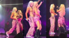 "La Bichota" se puso nerviosa: El perreo de Young Miko y Karol G en el escenario "La Bichota" se puso nerviosa: El perreo de Young Miko y Karol G en el escenario