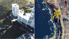 Los 14 edificios que la Municipalidad de Viña autorizó construir en la “zona roja” de los socavones