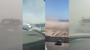 Tormenta de arena: Los videos que muestran los fuertes vientos que azotan la zona norte Tormenta de arena: Los videos que muestran los fuertes vientos que azotan la zona norte
