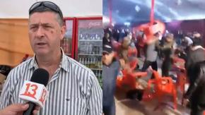 Dueño de fonda que terminó a los sillazos en Curicó: "Es parte de las tradiciones que ocurren para el '18'" Dueño de fonda que terminó a los sillazos en Curicó: "Es parte de las tradiciones que ocurren para el '18'"