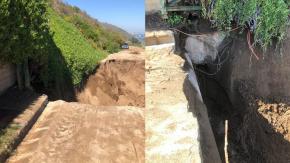 Alertan sobre socavón en Cachagua: Afecta a lujoso condominio Alertan sobre socavón en Cachagua: Afecta a lujoso condominio