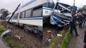 Tragedia en San Pedro de la Paz: Aumentan a seis los muertos por choque de Biotrén con un bus Tragedia en San Pedro de la Paz: Aumentan a seis los muertos por choque de Biotrén con un bus