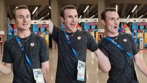 "A diferencia de Cristián de la Fuente": Popular clavadista canadiense envió saludo a una alianza en pleno Metro "A diferencia de Cristián de la Fuente": Popular clavadista canadiense envió saludo a una alianza en pleno Metro