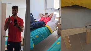 Primos Grimalt mostraron la extensión 'a la chilena' de sus camas en la Villa Panamericana Primos Grimalt mostraron la extensión 'a la chilena' de sus camas en la Villa Panamericana
