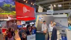 Pequeño stand de Chile en importante feria de turismo en Europa se hace viral y desata críticas Pequeño stand de Chile en importante feria de turismo en Europa se hace viral y desata críticas