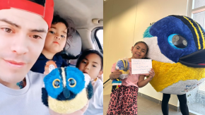 ¡Final feliz! Niña que fue estafada y se hizo viral fue visitada por el Fiu original ¡Final feliz! Niña que fue estafada y se hizo viral fue visitada por el Fiu original