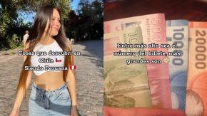 Desde los billetes, hasta el Metro: Tiktoker peruana mostró 8 cosas que le llamaron la atención de Chile Desde los billetes, hasta el Metro: Tiktoker peruana mostró 8 cosas que le llamaron la atención de Chile