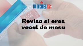 Plebiscito: Revisa aquí si fuiste designado como vocal de mesa Plebiscito: Revisa aquí si fuiste designado como vocal de mesa