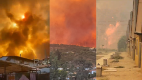 Los videos que muestran el avance del incendio forestal en Limache Los videos que muestran el avance del incendio forestal en Limache